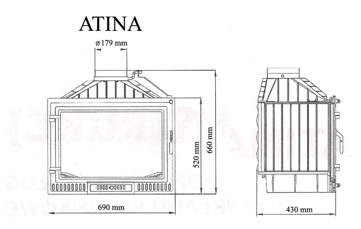 Каминная топка NORDflam Atina (Атина)