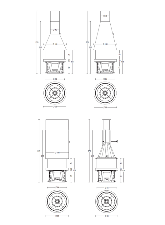 Камин Piazzetta M 360 T